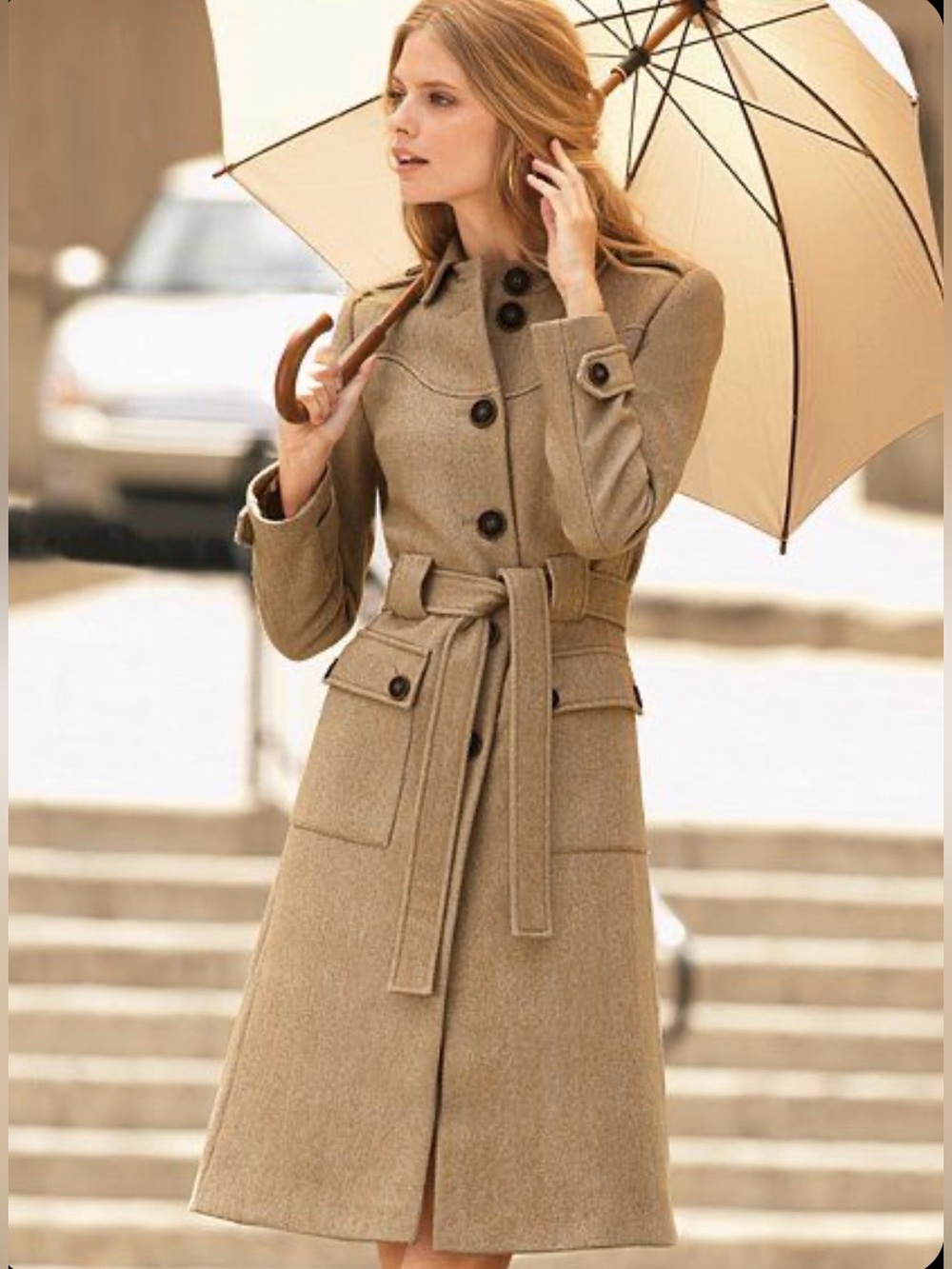 Via Spiga Women’s size 2 wool and polyester trench coat